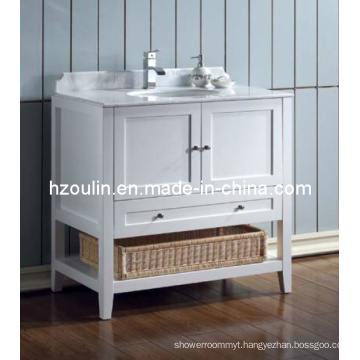 White Single Sink Bathroom Vanity (BA-1116)